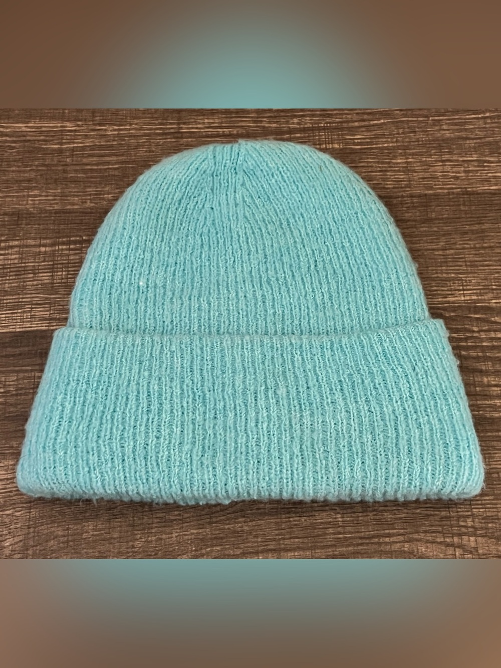 Art Class Target Mint Aqua Blue Ribbed Knit Beanie OS NWOT